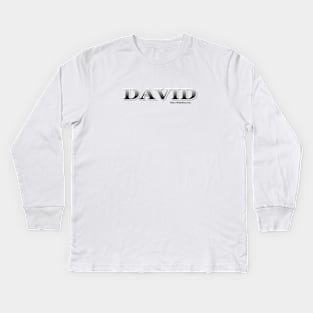 DAVID. MY NAME IS DAVID. SAMER BRASIL Kids Long Sleeve T-Shirt